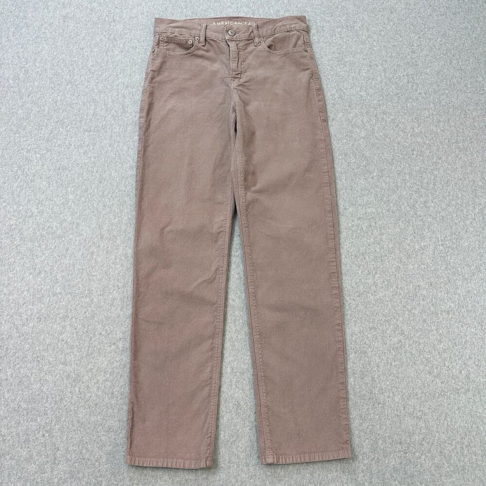 American Eagle Pants WMNS 2 Purple Corduroy Stretch 90s Straight Leg Regular Fit